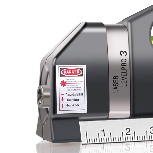 Laser level, Multipurpose Laser tape measure Line 8ft+ Tape Measure Ruler Adjusted Standard and Metric Rulers Update Batteries MICMI A80 (Laser level)