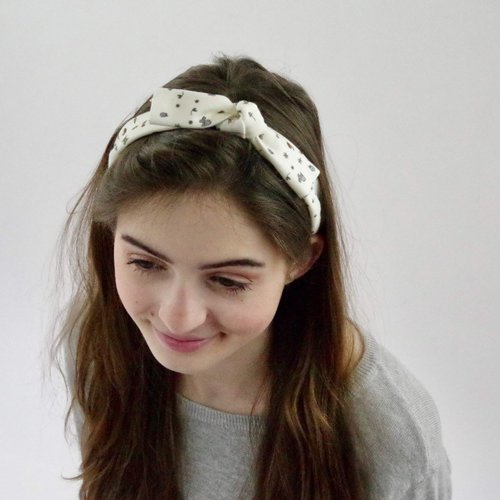 Organic Knotted Adjustable Headbands for Women - Springtime