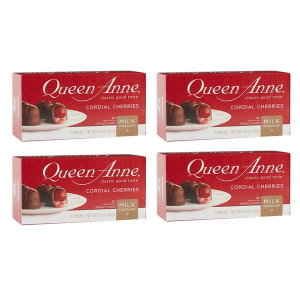Queen Anne, Milk Chocolate Covered Cordial Cherries, 6.6 Ounce