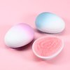 VOCOSTE Hair Brush, Travel Portable Hair Brush, Detangling Hair Brush, Mini Egg Shape Massage Hair Brush for Women, Gradient Blue