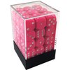 DND Dice Set-Chessex D&D Dice-12mm Opaque Pink and White Plastic Polyhedral Dice Set-Dungeons and Dragons Dice Includes 36 Dice – D6 (CHX25844)