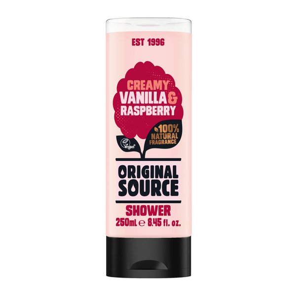 Cussons Vanilla Milk and Raspberry Original Source Shower Gel