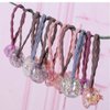 20 Pcs Children Elastic Hair Ties Blingbling Cute Candy Color Hair Bands Girls Hair Ring Soft Ponytail Holder Hair Accessories for Infants Toddlers Kids Teens