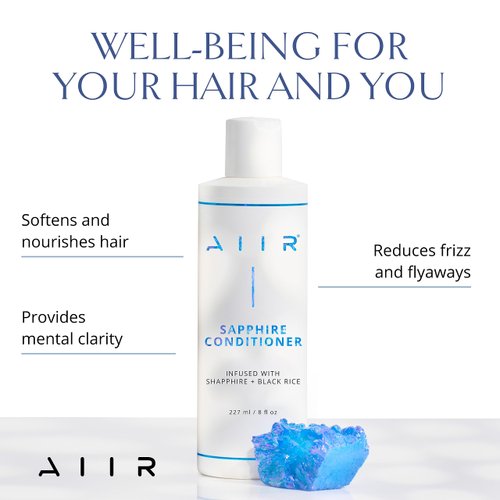 AIIR Sapphire Conditioner - Conditioner for Colored Hair, Conditioner for Damaged Hair - Hair Protein Treatment - Sulfate Free Conditioner - Natural Conditioner for Colored Hair - 8 oz