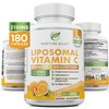 Nurture Alley Liposomal Vitamin C 2100mg- 180 Capsules High Absorption Ascorbic Acid - Supports Immune System and Collagen Booster - Powerful Antioxidant High Dose Fat Soluble Supplement