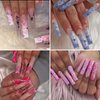 700pcs Square Nail Tips No C Curve Clear Straight Nail Extension Acrylic Nails Tip XXL For Nail Salons Nail Art Design With Box
