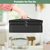 SITHON Double-Layer Travel Carrying Case for Shark FlexStyle/SmoothStyle, Water Resistant Storage Organizer Bag for Airwrap Styler, Also for Revlon One-Step Hair Dryer (Bag Only) (Black)