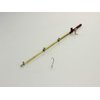 SXFSE Dollhouse Decoration Accessories, 1:12 Dollhouse Miniature Scene Model Fishing Rod Pretend Play Toy (Red, 6.1 inch)