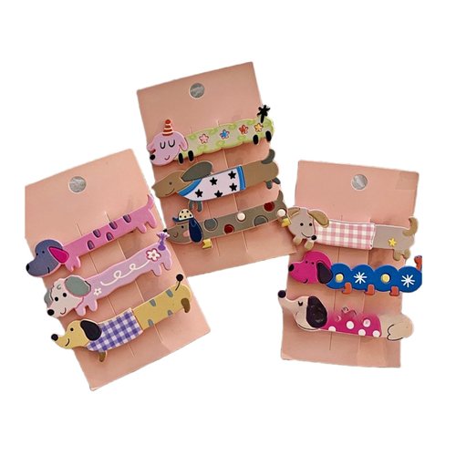Dog Hair Clips Dog Hair Pins Hair Accessories Cute Accessories Dog Hair Clips For Women Girls (9 Pack)