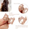 FASOTY 10Pcs Small Hair Clips for Women Girls, 1 Inch Mini Hair Clips for Thin Medium Hair Cute Tiny Jaw Clip for Hair Strong Hold Small Claw Hair Clips Gift Box (Matte Neutral Color)