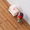 Vaguelly 40pcs Miniature Dollhouse Flooring, Mini Wooden Floor Boards 1:12 Scale Rectangular Tiles Geometric Bamboo Doll House Furniture Model for Dollhouse Supplies