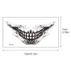 Halloween Temporary Tattoos Mouth Dark Black Face Mouth Teeth Stickers Terror Waterproof Ornaments for Adults kids 10pcs Halloween Tattoos Stickers Decal Party Decoration Supplies