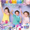 Elover Clear Slime Making Kits with Premade Slime for Kids DIY with 35 Sets Add-ins Jumbo Kit for 6-12 Years Old Girls Boys Present Party Favors