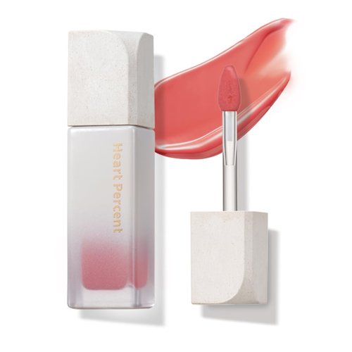 Heart Percent Dote On Mood Pure Glow Tint, Watery & Lightweight Moisturizing Lip Stain Long Lasting Liquid Lipstick 6.8g, 07. Fig Rose