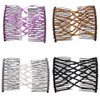 LOVEF Women Magic Hair Comb Bead Stretchy Hair Combs Double Slide Metal multifunctional Comb Clip Hairpins For women-4pcs