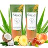 Saavy Naturals Tropical Coconut Body Cream for Women, Absorbent Shea Butter Vegan Formula for Women, Thick and Creamy, Naturally Scented Body Lotion for Dry Skin, 8.5 Oz, 2 Pack