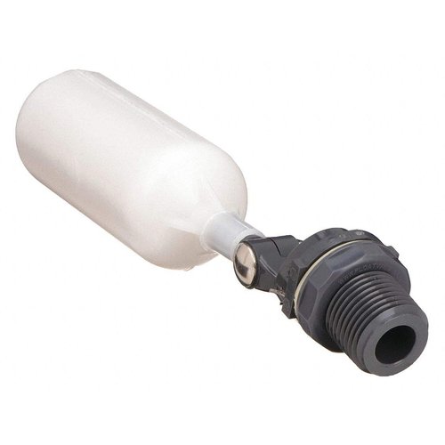 Kerick Valve MA052 PVC Mini Float Valve, Tank Mount, Adjustable Arm, 1.5 gpm at 60 psi, 1/2" NPT Male