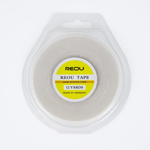 Hair System Tape Roll for Hair Extensions,REOU No Shine Bonding Double-Sided Lace Front Wig Tape 0.31" X 12 Yards
