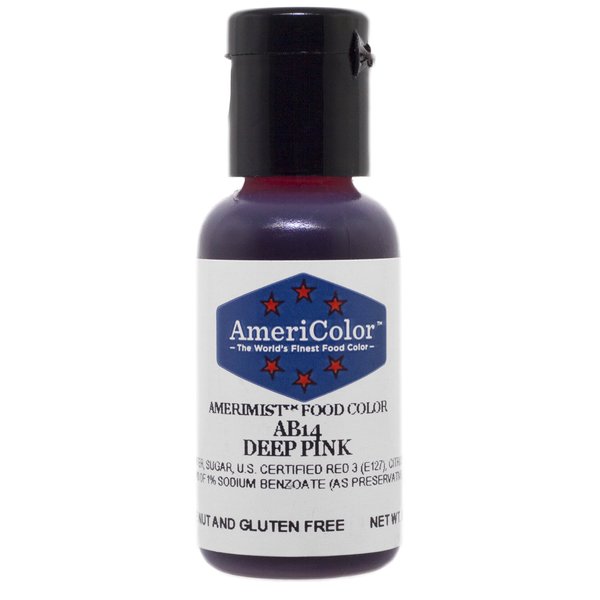 AmeriColor AmeriMist Deep Pink Airbrush Food Color, .65 oz.