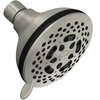 HOTEL SPA - Shower Head High Pressure with High Flow Showerhead - 4.25 Inch Rain Shower Head - Brushed Nickel Shower Heads, 7-Setting, French Designer Collection, Showerspa (Brushed Nickel)