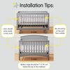 BreathableBaby Breathable Mesh Liner for Full-Size Cribs, Sheer Deluxe 5mm Mesh, Clouds (Size 4FS Covers 3 or 4 Sides)