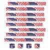 ArtCreativity Patriotic Slap Bracelets for Kids, Set of 12, Stars and Stripes Slap Wrist Bands, July 4th Party Favors for Kids, Red, White, and Blue Accessories for Memorial and Veterans Day