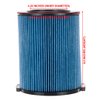 3-Layer Fine Dust Cartridge Filter Replacement Part 72952 Compatible with RIDGID VF5000, 5-20 Gallon Wet & Dry Vacuums, Washable & Reusable