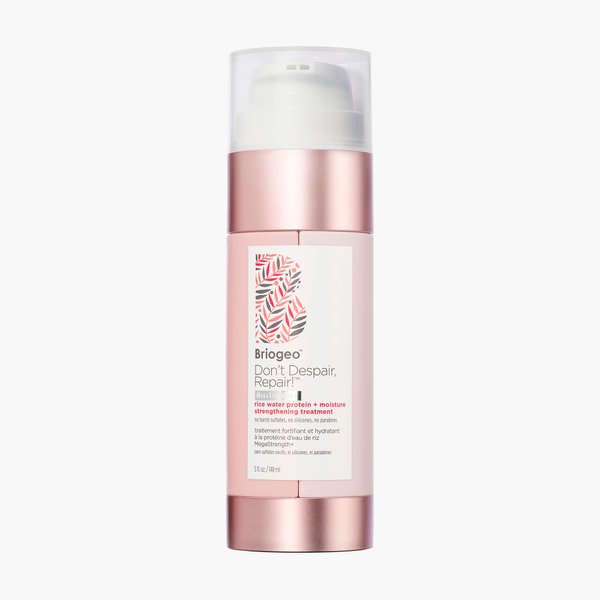 Briogeo Don’t Despair Repair! MegaStrength+ Rice Water Protein and Moisture Strengthening Hair Treatment, Dry and Damaged Hair, No Harsh Sulfates, Silicones or Parabens, 5 oz