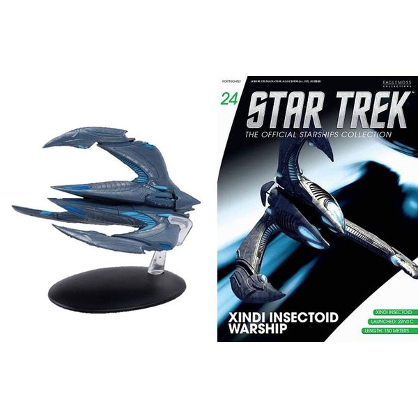 Eaglemoss Publications Star Trek Starships Figurine Collection Magazine #24 XINDI INSECTOID STARSHI