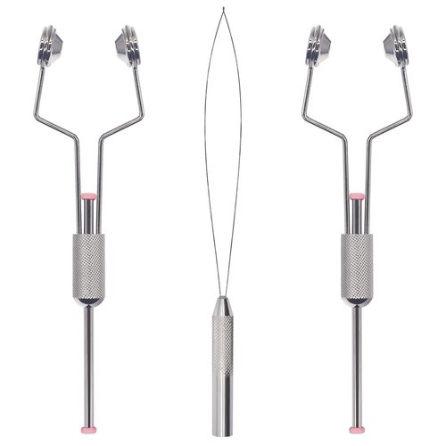 XFISHMAN Fly-Tying-Bobbin-Holder 2 Pack Fly Fishing Ceramic Bobbin with Bobbin Threader Holder Fly Tying Tools Set (Ceramic Bobbin 2 Pack & 1 Bobbin Threader)
