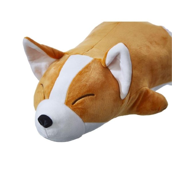 Go! Games Snoozimals Corgi Plush Pillow Toy - Soft, Huggable, and Durable Plushie Stuffed Animal for All Ages - 20 in