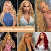 yeeport Honey Blonde Wig Human Hair 13x6 28 Inch Blonde Lace Front Wigs Human Hair Pre Plucked 27# Colored 180% Density Body Wave HD Lace Frontal Wigs Human Hair Glueless Wigs Human Hair