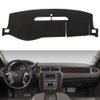 HanLanKa Dashboard Cover for Chevy Chevrolet Suburban/Tahoe 2007-2014,Chevrolet Avalanche Silverado 1500 LTZ 2007-2013,GMC Yukon 2007-2014 Dash Cover Mat(Premium Carpet, Black)