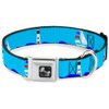 Dog Collar Seatbelt Buckle Boats On The Water 9 to 15 Inches 1.0 Inch Wide