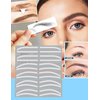 6 Pairs Eyebrow Tattoo Auxiliary Sticker Disposable Adhesive Eyebrow Template Sticker Eyebrow Tattoo Template Sticker