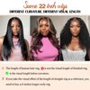 13x4 Deep Wave Lace Front Wigs Human Hair Pre Plucked 22 Inch Curly Lace Front Wig Human Hair 180 Density Deep Wave Frontal Wig for Women Glueless Wigs Human Hair with Natural Hairline (22 Inch)
