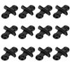 bnafes Aquarium Fish Tank Breeding Separator Glass Suction Cup Divider Sheet Holder Clip 12Pcs Black
