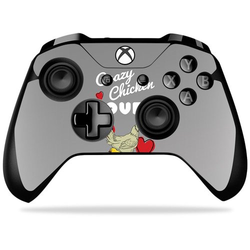 MightySkins Skin Compatible with Microsoft Xbox One X Controller - Crazy Chicken Lover | Protective, Durable, and Unique Vinyl wrap Cover | Easy to Apply, Remove, and Change Styles | Made in The USA