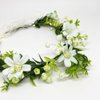 JSBH 2pcs Flower Crown Headband for Women and Girls - Perfect for Weddings, Festivals, and Parties (Green - Dancing Lady Orchids)