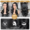Skunk Stripe Lace Front Wig, 6x5 Wear and Go Glueless Body Wave Synthetic lace front Wigs, 26Inch Pre Plucked Pre Cut HD Lace Frontal Wig With Hair (Skunk Stripe, 6x5)