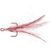 Mustad Ultra Point Extra Strong Dressed Round Bend Treble Fishing Hook in Blonde Red/White/White Chartreuse Feathers (Pack of 2)
