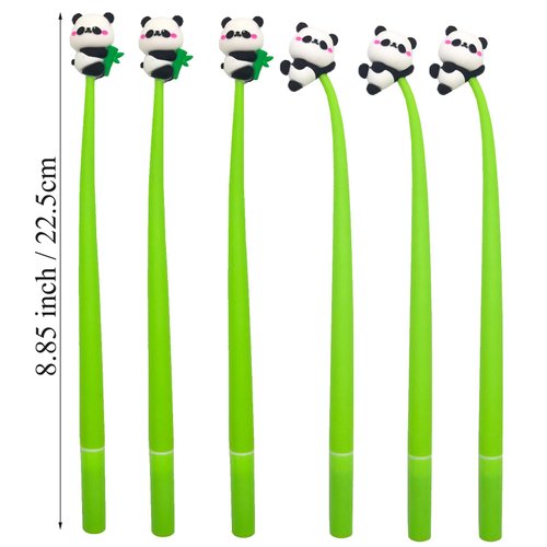 20 Pcs Cute Panda Pens Gel Ink Pens Fun Kawaii Pens Animals Writing Pens 0.5 mm Black Ink Cool Pens Novelty Fun Pens for Kids School Office Home Supplies Student Present Panda Party Favors