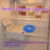Cdipesp Dog Cooling Toy Puppy Teething Ring Freeze Dogs Chew Toy for Summer Tough Robust Pet Toys Dog Ice Teething Toys for Puppies