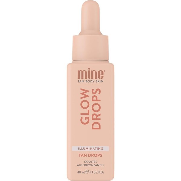 Minetan Illuminating Glow Drops | Clear Facial Self Tanning Bronzer Serum - Daily Tan Boosting Drops, Infused wtih 7 Luxurious Oils & Vitamin C, Hydrating, Radiant Skin Finish, 1.3 Fl Oz