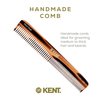 Kent 6T 6.9 Inch Double Tooth Hair Dressing Comb, Fine and Wide Tooth Dresser Comb For Hair, Beard and Mustache, Coarse and Fine Hair Styling Grooming Comb for Men, Women and Kids. Made in England