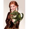 Folkmanis Baby Dragon Hand Puppet, Green, White