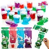 JOYIN 28 PCS Valentines Day Gifts Cards for Kids with Slime Stress Relief Fidget Toy Party Favor Toys for Valentine Classroom Exchange Cards and Valentine's Party Favor