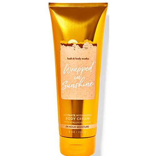 Bath & Body Works Wrapped In Sunshine Signature Collection Ultimate Hydration Body Cream For Women 8 Fl Oz (Wrapped In Sunshine), (Pack of 1), 8.0 fluid_ounces