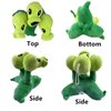 JHESAO 7" Pea Plants and Peashooter Plush Toys Threepeater PVZ Plush 1 2 Stuffed Soft Doll Three-Heads Pea Toy New