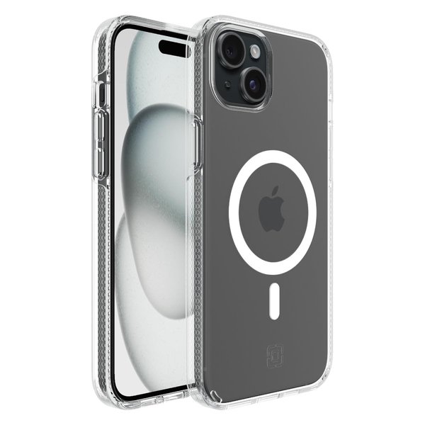 Incipio Duo iPhone Case for MagSafe for iPhone 15 Plus & iPhone 14 Plus - 12ft Drop Protection, Scratch Resistant + 5G & Wireless Charging Compatible - Made from Recycled Materials (Clear)